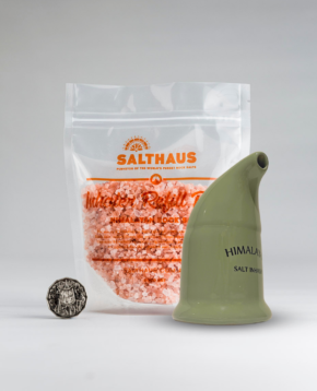 Salt Inhaler and Refill Pack Green