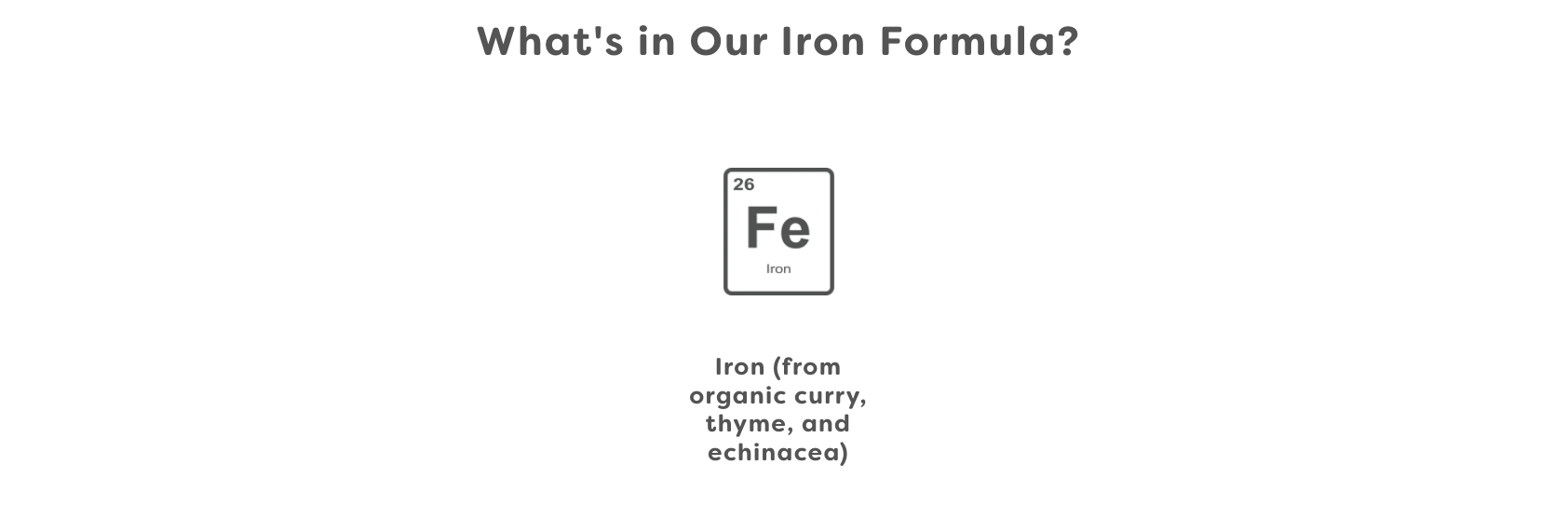 What's in Iron